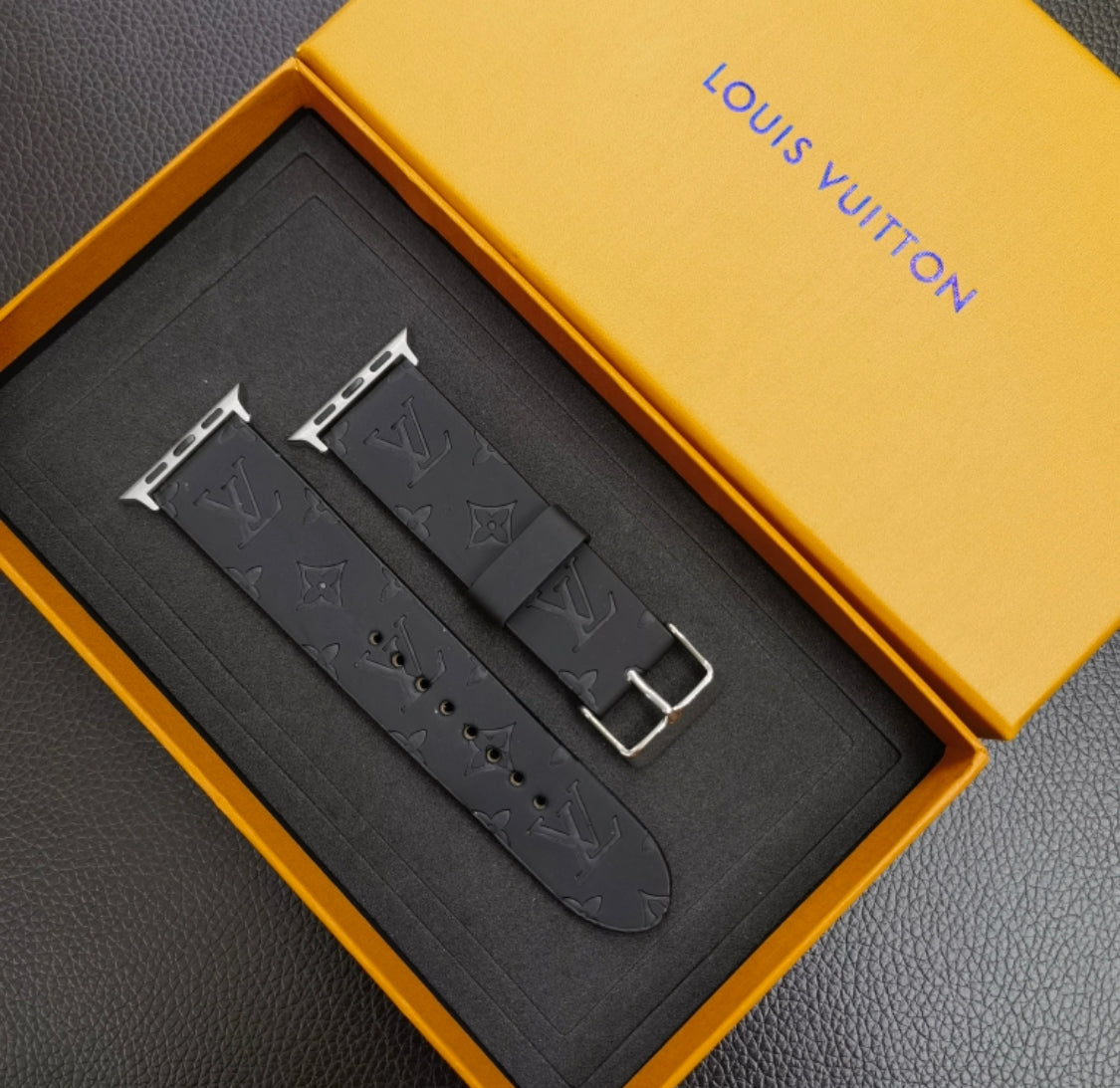 Lv New black apple watch band